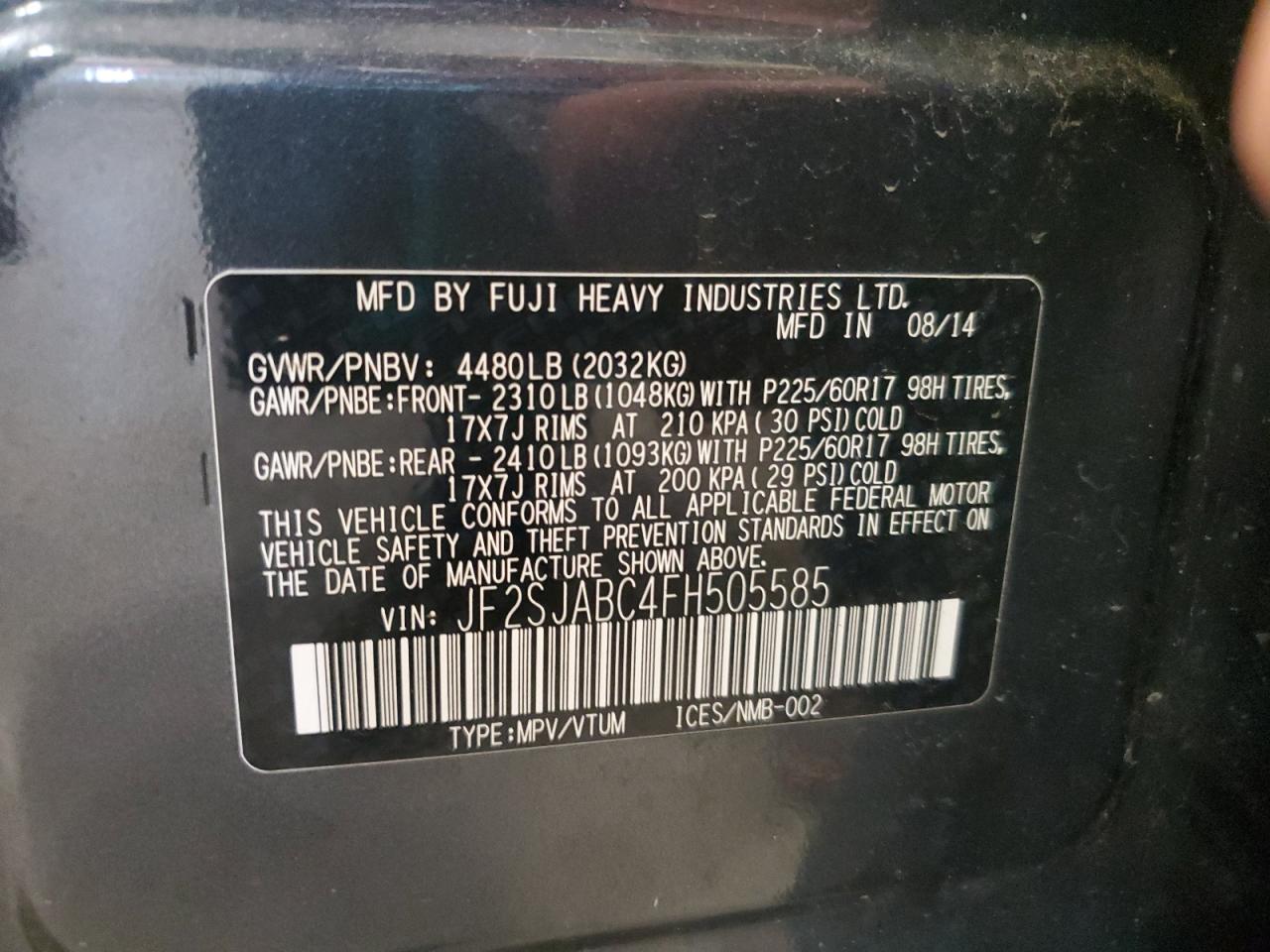 SUBARU FORESTER 2.5I