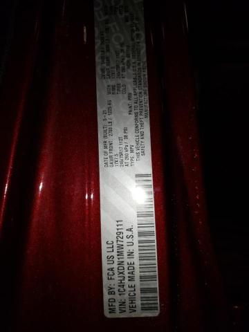 2021 JEEP WRANGLER U 1C4HJXDN1MW729111