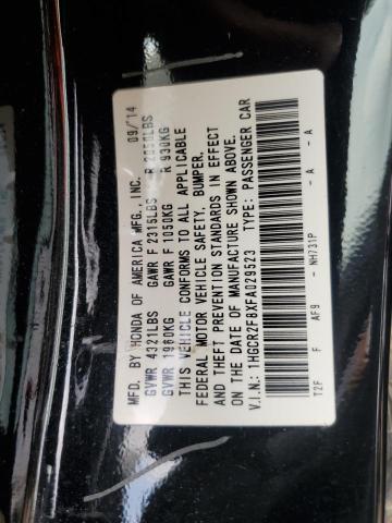 2015 HONDA ACCORD EXL 1HGCR2F8XFA029523