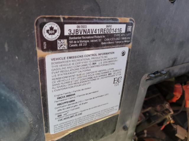 2024 CAN-AM MAVERICK X - 3JBVNAV41RE001416