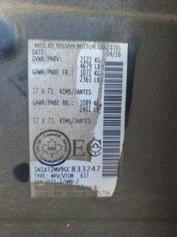 2016 NISSAN ROGUE S - 5N1AT2MV9GC833247