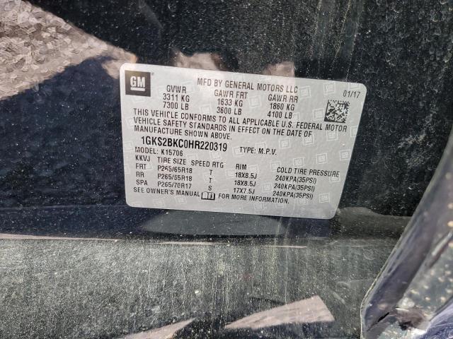 2017 GMC YUKON SLT 1GKS2BKC0HR220319