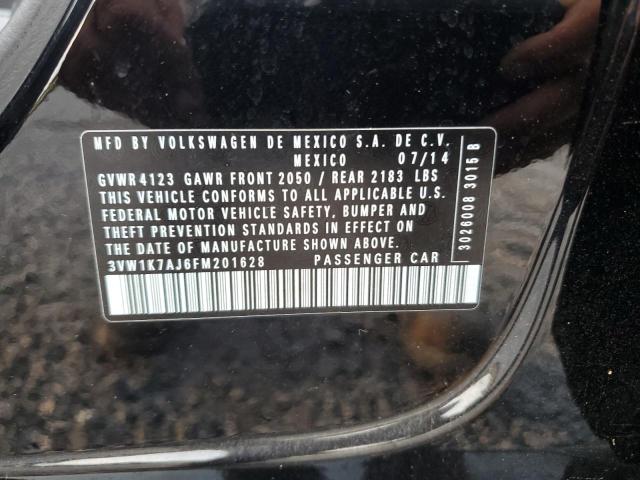 2015 VOLKSWAGEN JETTA BASE - 3VW1K7AJ6FM201628