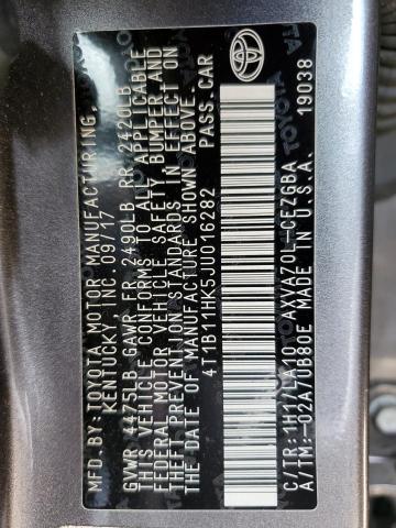 2018 TOYOTA CAMRY L - 4T1B11HK5JU016282