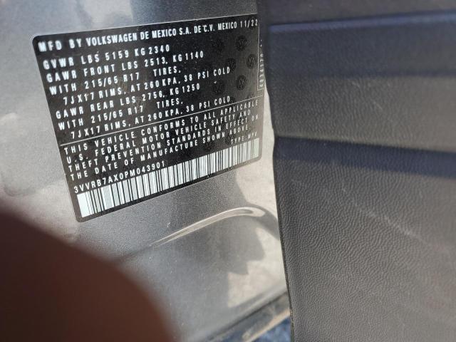2023 VOLKSWAGEN TIGUAN S - 3VVRB7AX0PM043901
