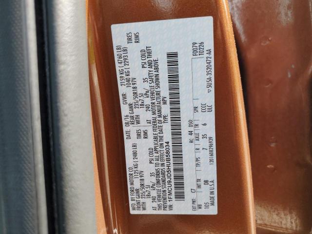 2017 FORD ESCAPE TIT - 1FMCU9JD5HUB58034