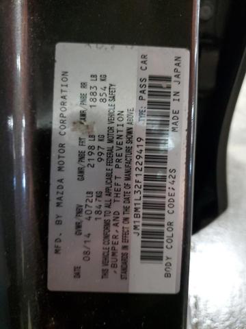 2015 MAZDA 3 TOURING JM1BM1L32F1229419