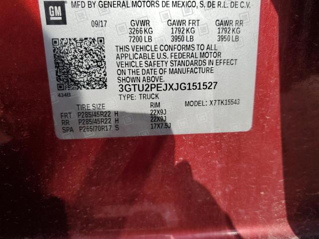 2018 GMC SIERRA K15 - 3GTU2PEJXJG151527