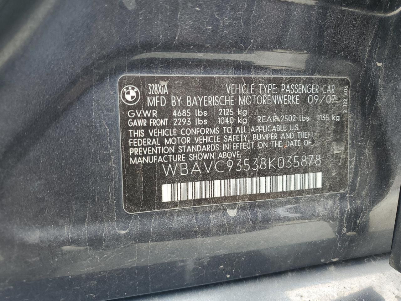 Lot #3254710882 2008 BMW 328 XI