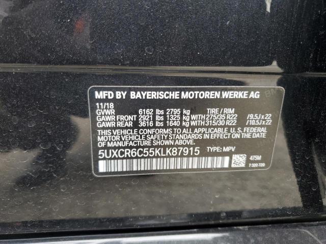 2019 BMW X5 XDRIVE4 - 5UXCR6C55KLK87915