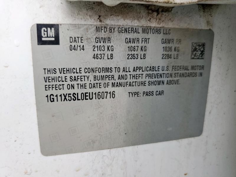 2014 CHEVROLET IMPALA LS - 1G11X5SL0EU160716