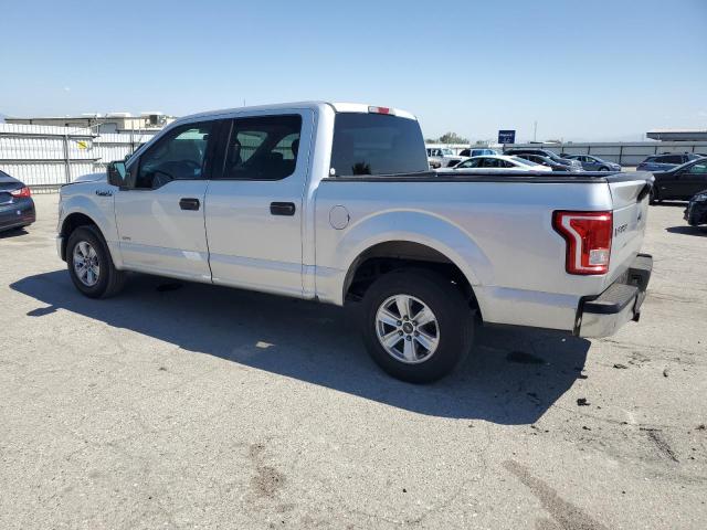 FORD F150 SUPER 2015 silver crew pic gas 1FTEW1CG5FKD17482 photo #3