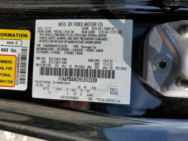 2017 FORD MUSTANG - 1FA6P8AM2H5353320