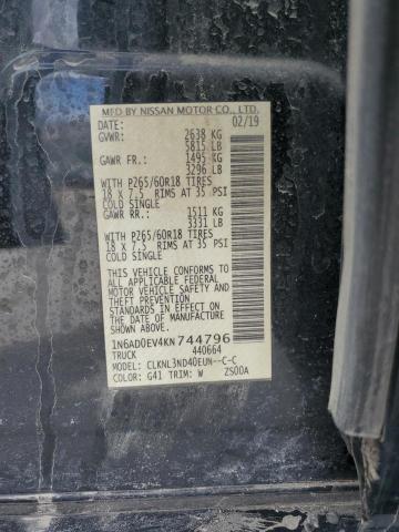 2019 NISSAN FRONTIER S 1N6AD0EV4KN744796