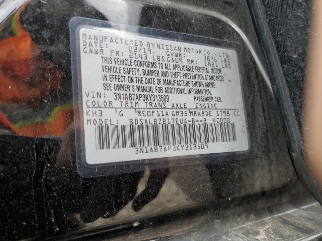 2019 NISSAN SENTRA S 3N1AB7AP3KY313509