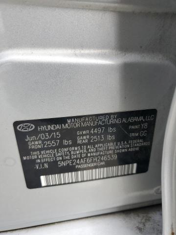 2015 HYUNDAI SONATA SE - 5NPE24AF6FH246539