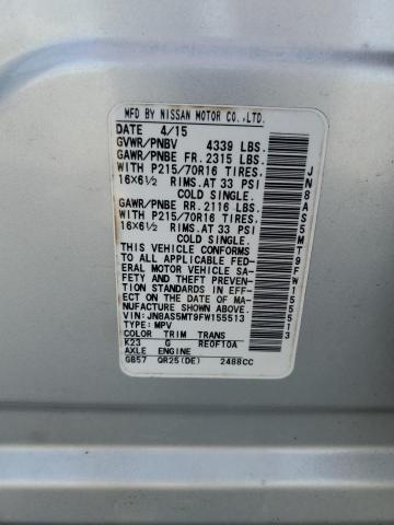 2015 NISSAN ROGUE SELE - JN8AS5MT9FW155513