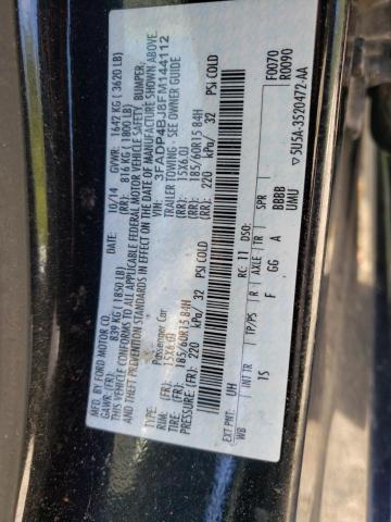 2015 FORD FIESTA SE 3FADP4BJ8FM144112