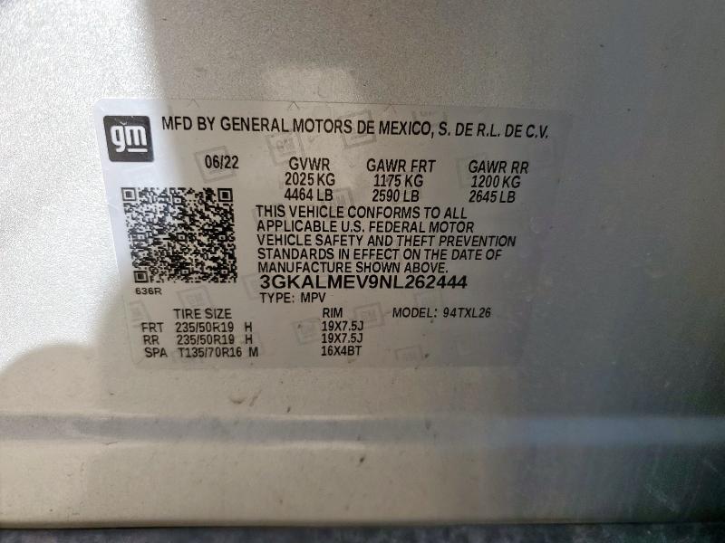 2022 GMC TERRAIN SL - 3GKALMEV9NL262444