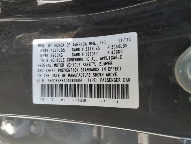 2016 HONDA ACCORD EXL - 1HGCR2F84GA080694