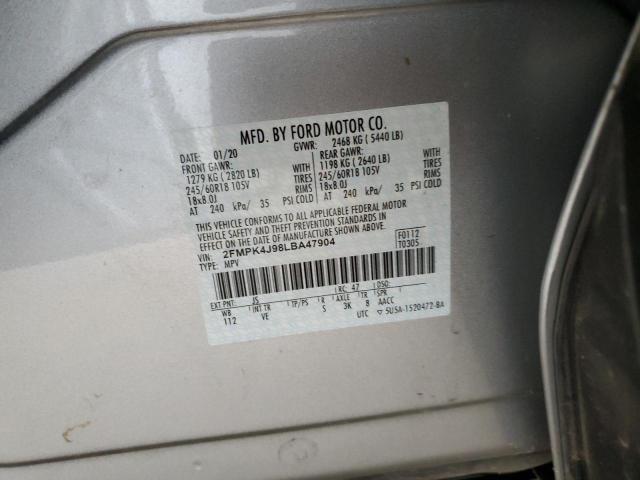 2020 FORD EDGE SEL - 2FMPK4J98LBA47904