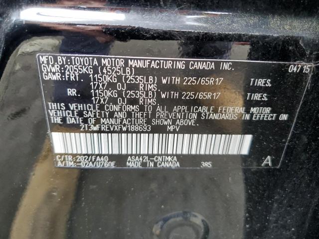 2015 TOYOTA RAV4 XLE - 2T3WFREVXFW188693