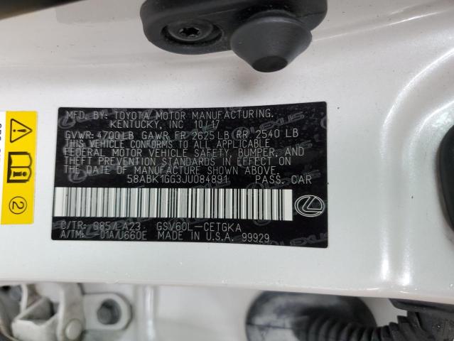 2018 LEXUS ES 350 - 58ABK1GG3JU084891