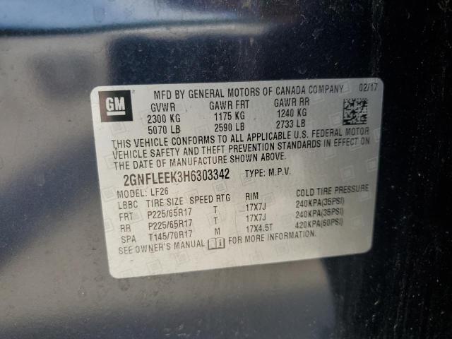 2017 CHEVROLET EQUINOX LS - 2GNFLEEK3H6303342