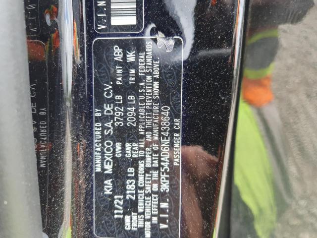 2022 KIA FORTE GT L - 3KPF54AD6NE438640