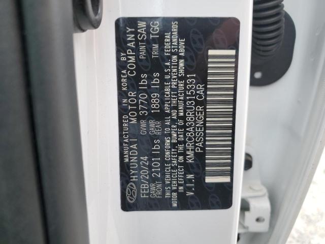 2024 HYUNDAI VENUE SEL KMHRC8A38RU315331