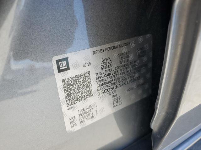 2019 CHEVROLET COLORADO L - 1GCGSCEN8K1263672