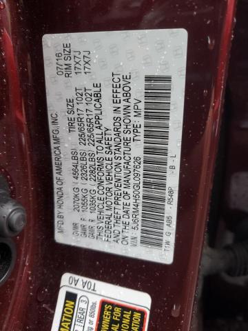 2016 HONDA CR-V EX 5J6RM4H50GL097626