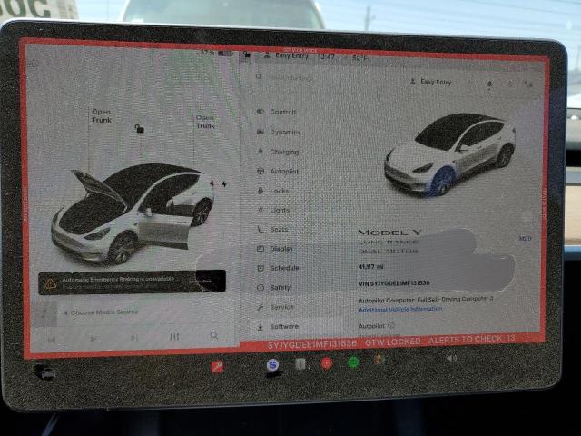 2021 TESLA MODEL Y - 5YJYGDEE1MF131536