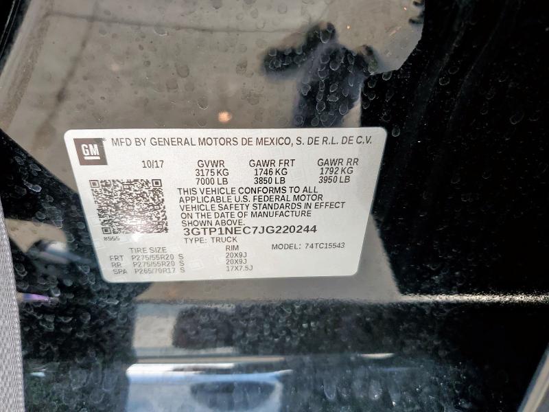 2018 GMC SIERRA C15 - 3GTP1NEC7JG220244