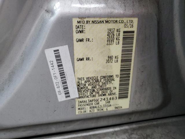 2016 NISSAN ALTIMA 2.5 - 1N4AL3AP5GC241463