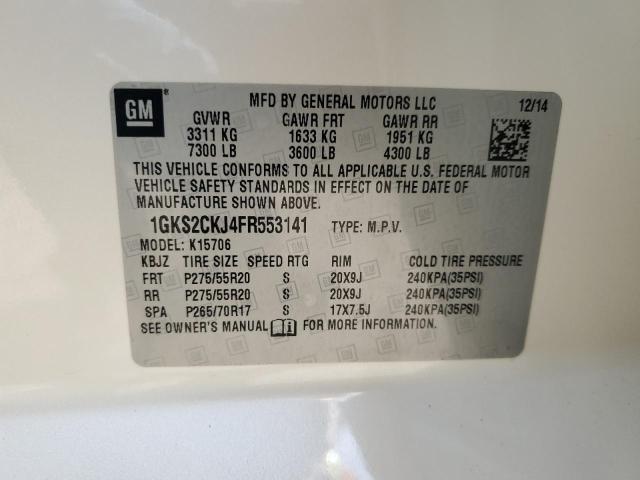 2015 GMC YUKON DENA 1GKS2CKJ4FR553141