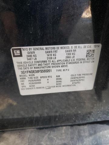 2015 CADILLAC SRX PREMIU 3GYFNDE38FS580261