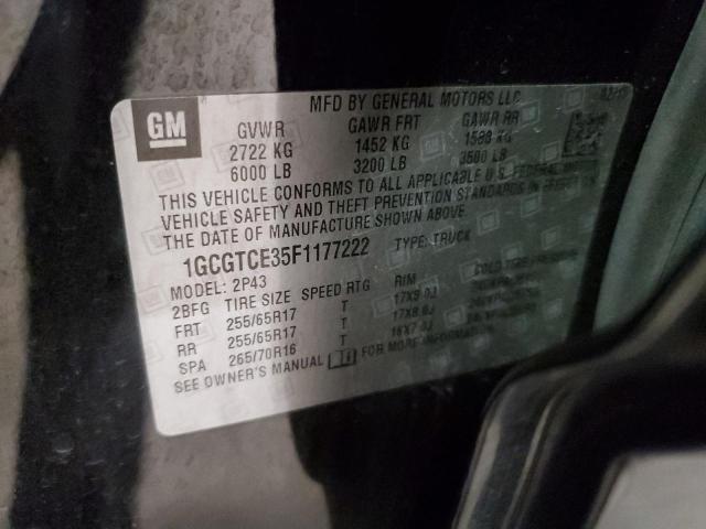 2015 CHEVROLET COLORADO Z - 1GCGTCE35F1177222