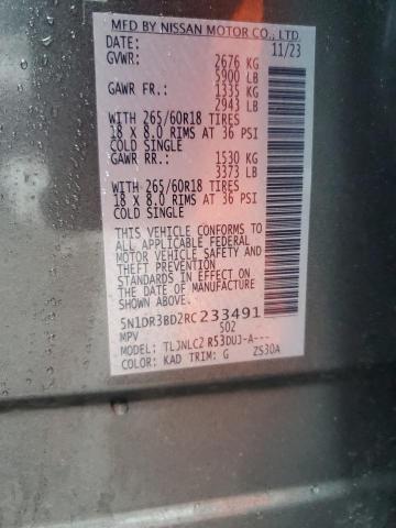 2024 NISSAN PATHFINDER 5N1DR3BD2RC233491