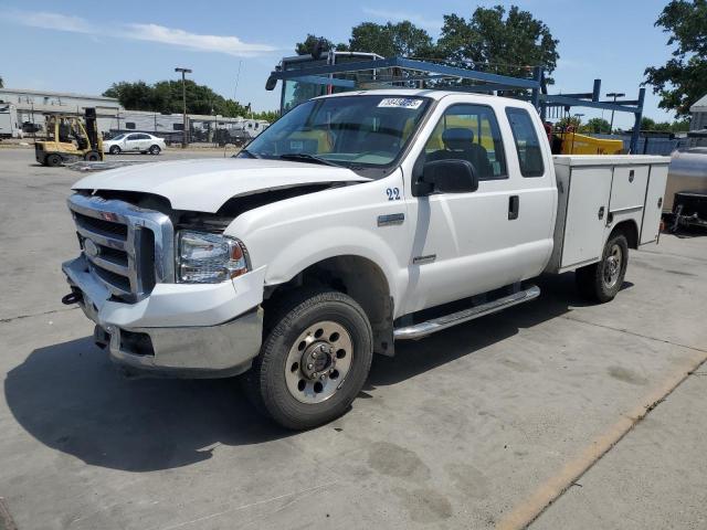 FORD F250 SUPER 2005 white  diesel 1FTSX21P15ED14858 photo #1