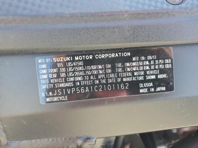 2012 SUZUKI DL650 A JS1VP56A1C2101162