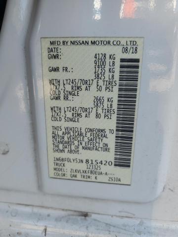 2018 NISSAN NV 2500 S 1N6BF0LY5JN815420