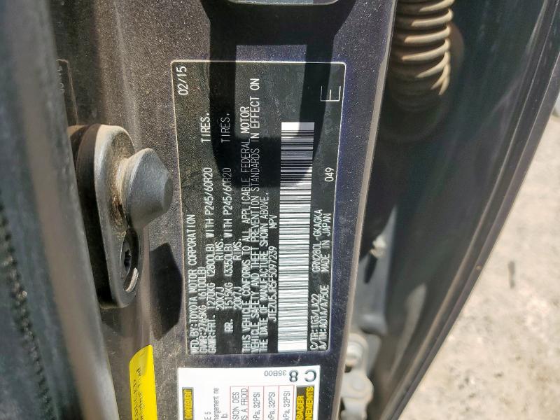 2015 TOYOTA 4RUNNER SR - JTEZU5JR5F5097239