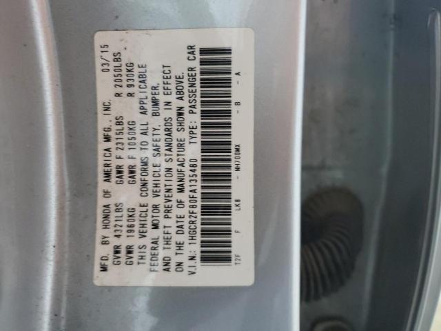 2015 HONDA ACCORD EXL 1HGCR2F80FA135480