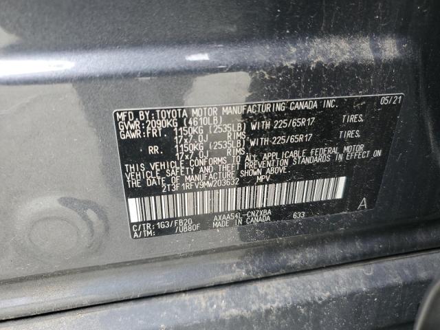 2021 TOYOTA RAV4 LE - 2T3F1RFV9MW203632
