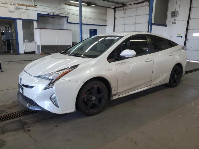 TOYOTA PRIUS 2018 white  hybrid engine JTDKARFU6J3062054 photo #1