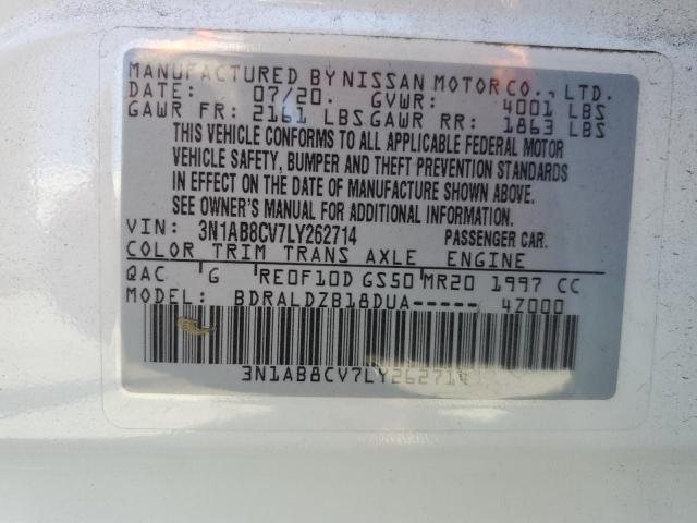 2020 NISSAN SENTRA SV - 3N1AB8CV7LY262714