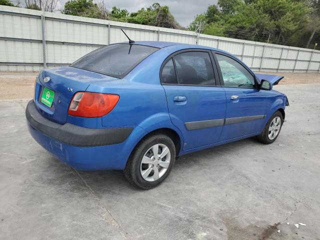 KIA RIO BASE 2008 blue  gas KNADE123286312178 photo #4
