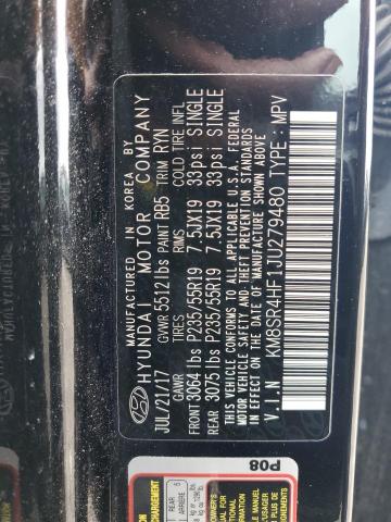 2018 HYUNDAI SANTA FE S - KM8SR4HF1JU279480