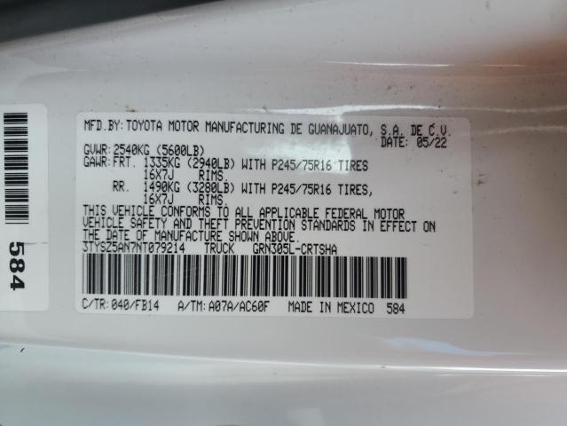 2022 TOYOTA TACOMA ACC 3TYSZ5AN7NT079214
